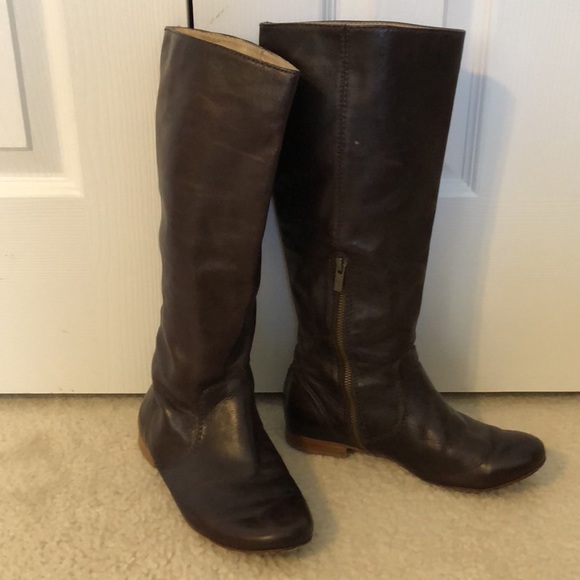 Burgundy Frye Jillian pull on boots size 6.5 - Picture 5 of 8